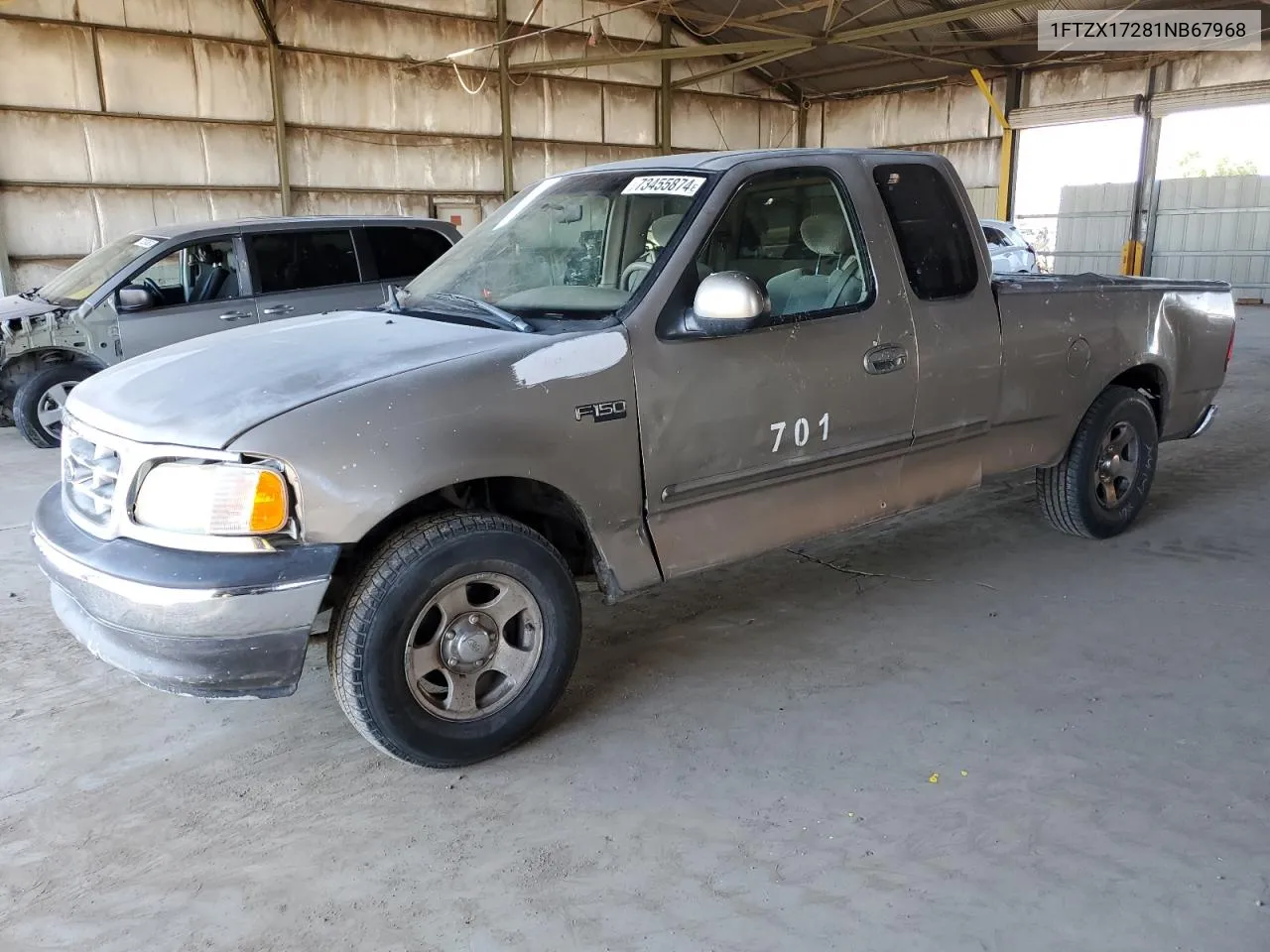 2001 Ford F150 VIN: 1FTZX17281NB67968 Lot: 73455874