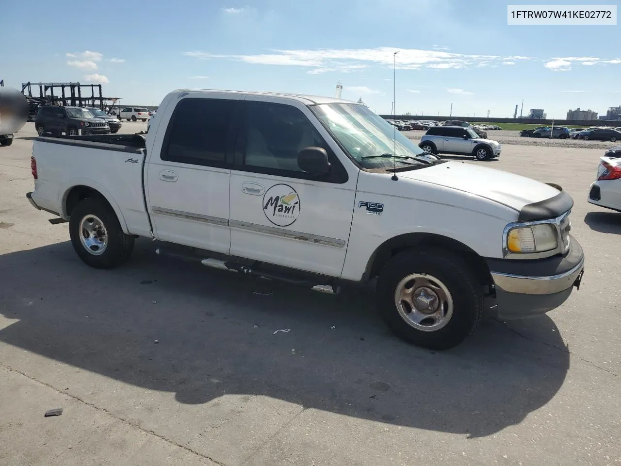 2001 Ford F150 Supercrew VIN: 1FTRW07W41KE02772 Lot: 73586724