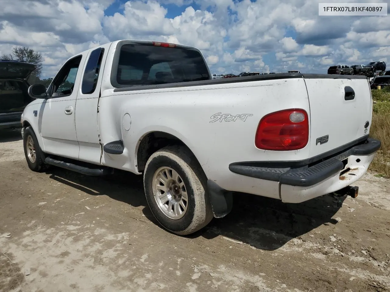 2001 Ford F150 VIN: 1FTRX07L81KF40897 Lot: 73887094