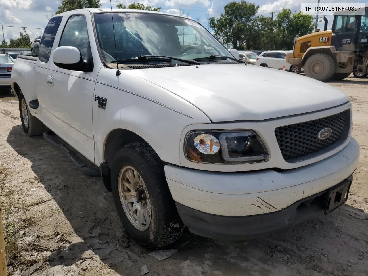 2001 Ford F150 VIN: 1FTRX07L81KF40897 Lot: 73887094