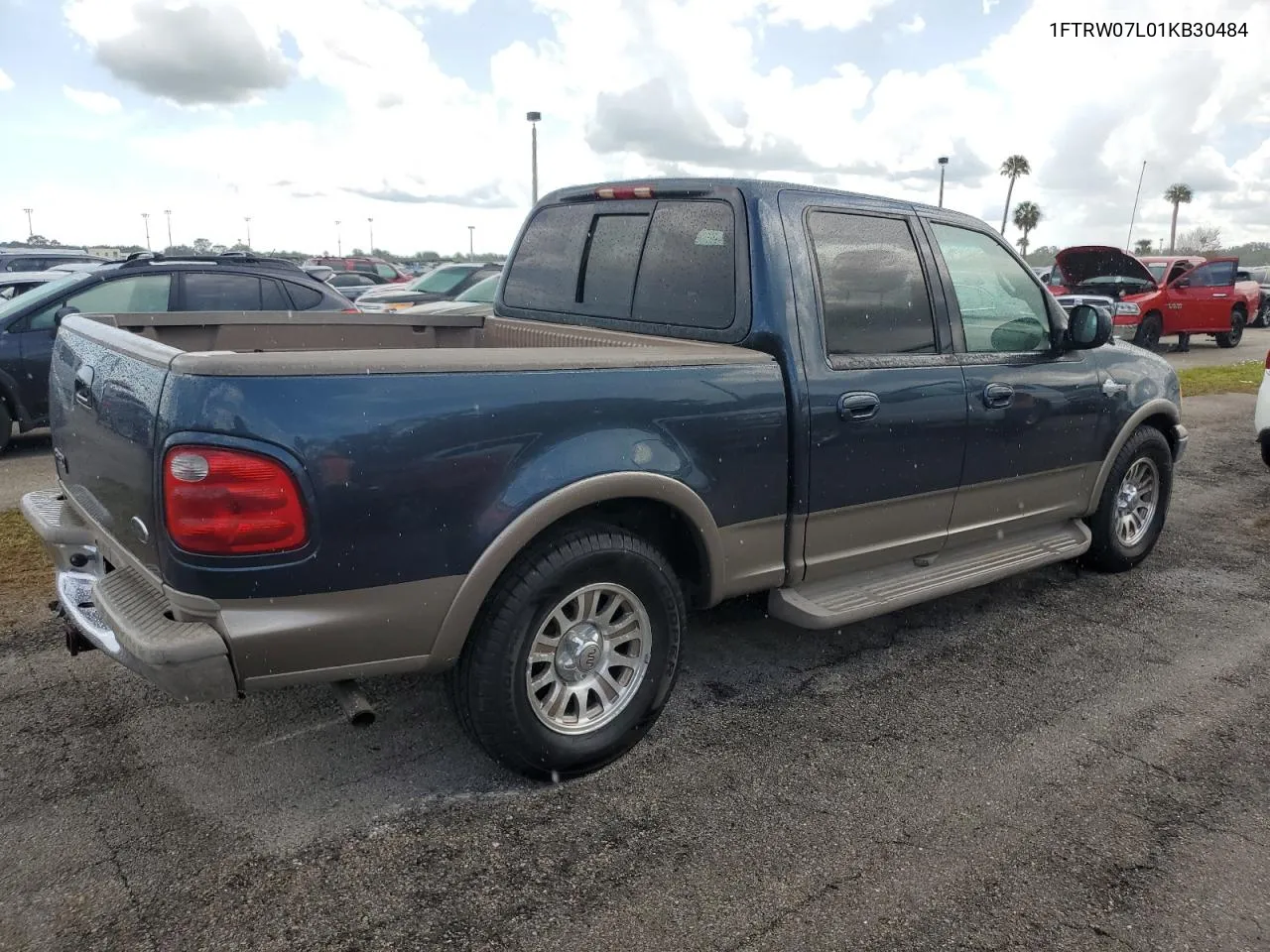 2001 Ford F150 Supercrew VIN: 1FTRW07L01KB30484 Lot: 74086324