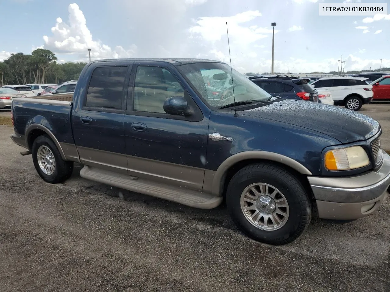 2001 Ford F150 Supercrew VIN: 1FTRW07L01KB30484 Lot: 74086324