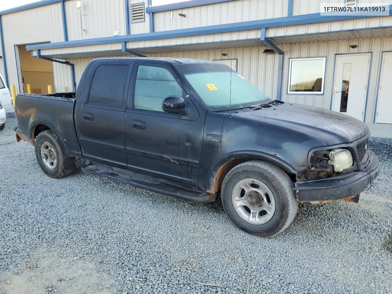 2001 Ford F150 Supercrew VIN: 1FTRW07L11KA19913 Lot: 74099774