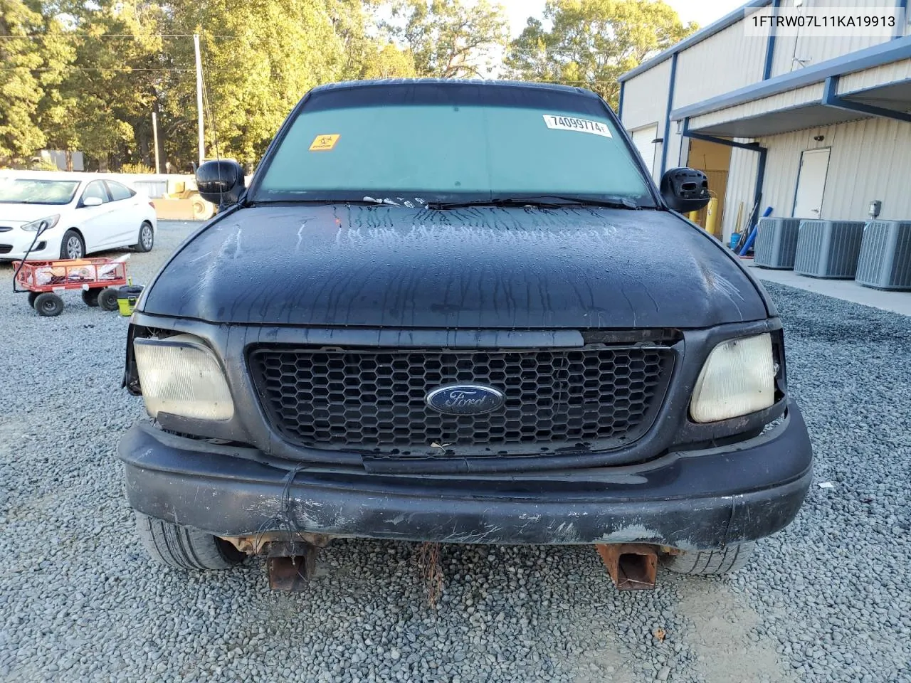 2001 Ford F150 Supercrew VIN: 1FTRW07L11KA19913 Lot: 74099774