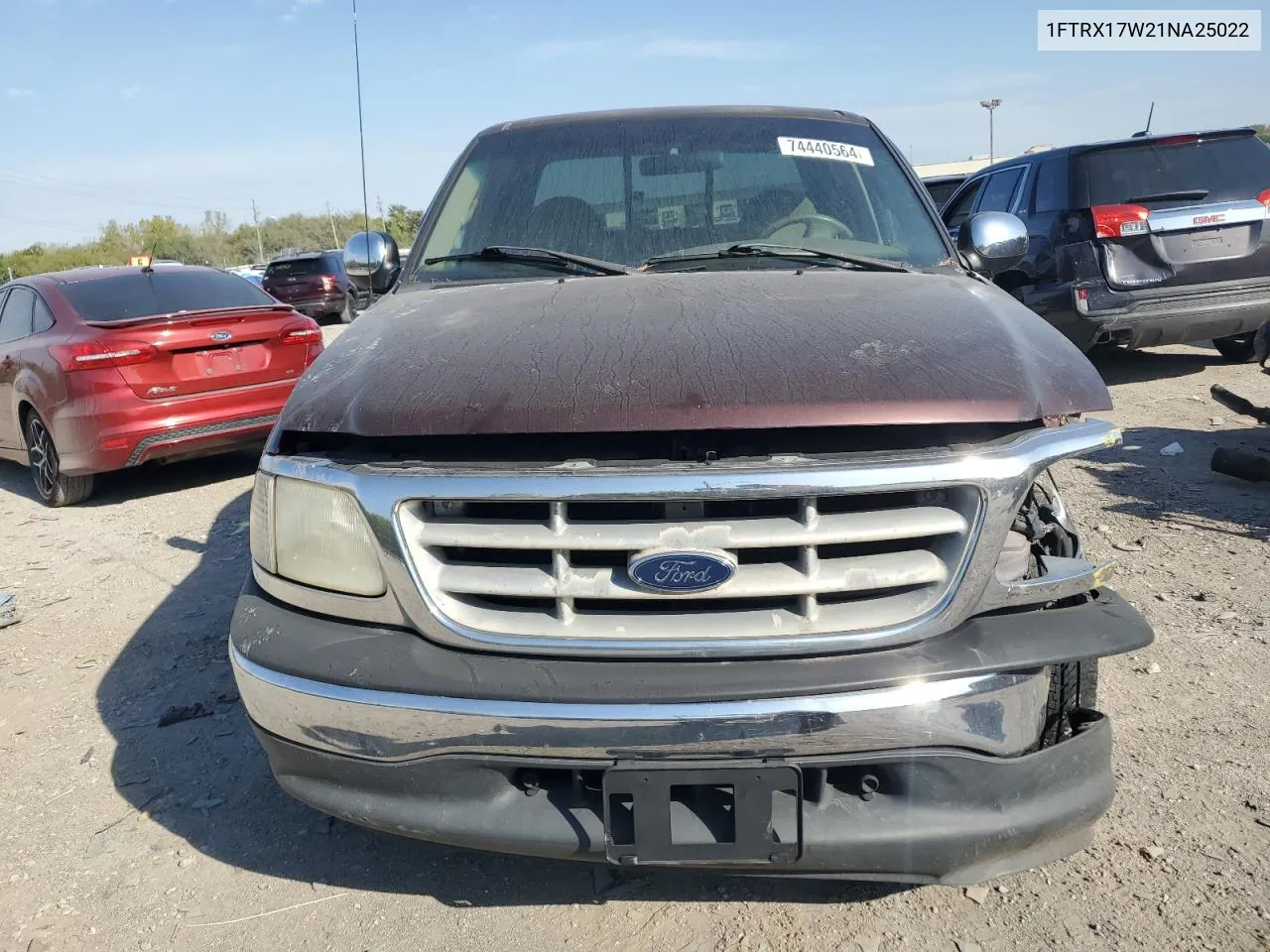 2001 Ford F150 VIN: 1FTRX17W21NA25022 Lot: 74440564