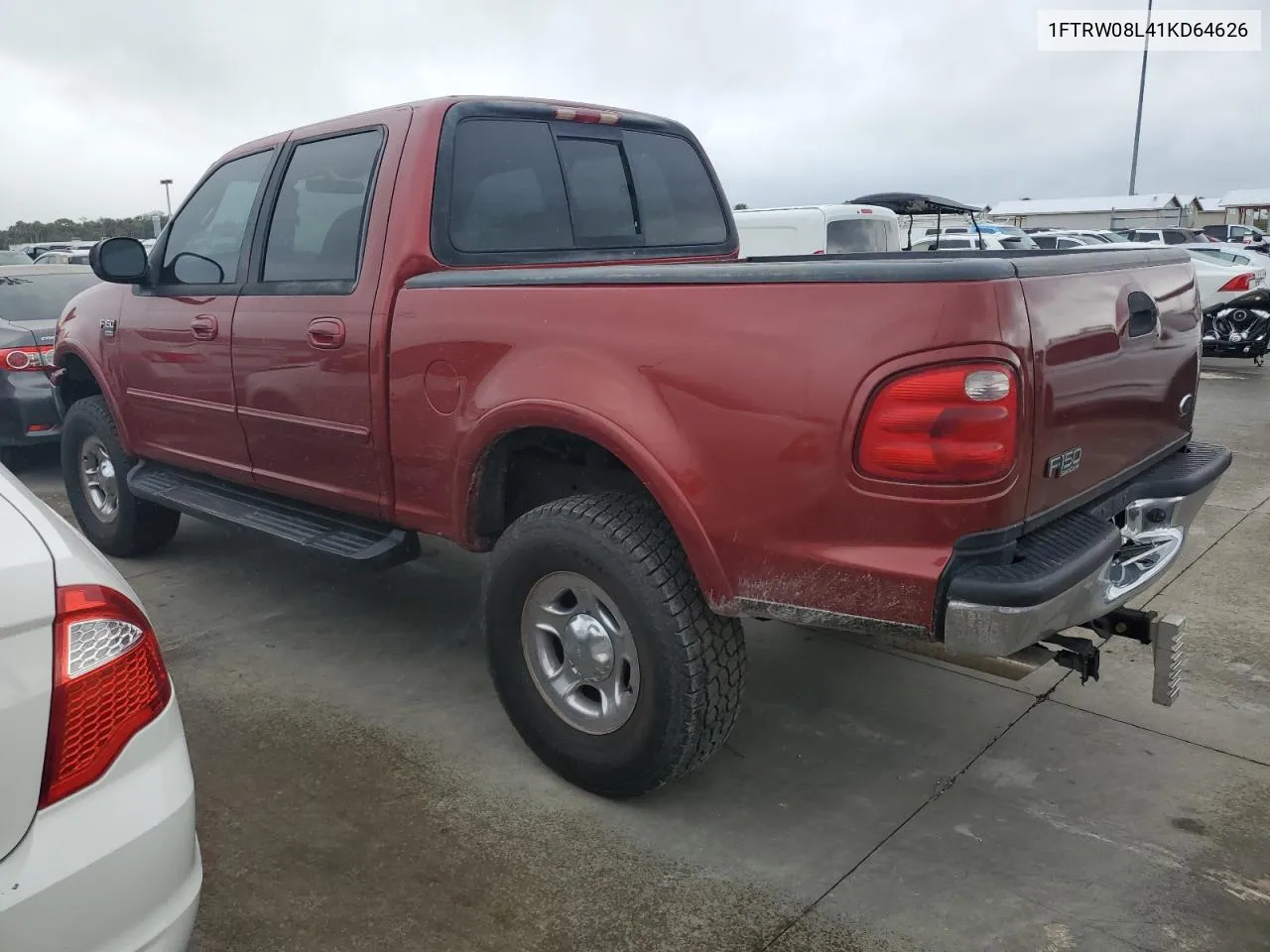 2001 Ford F150 Supercrew VIN: 1FTRW08L41KD64626 Lot: 74874234