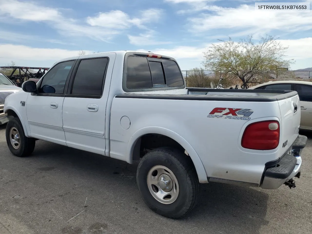 2001 Ford F150 Supercrew VIN: 1FTRW08L51KB76553 Lot: 75202514