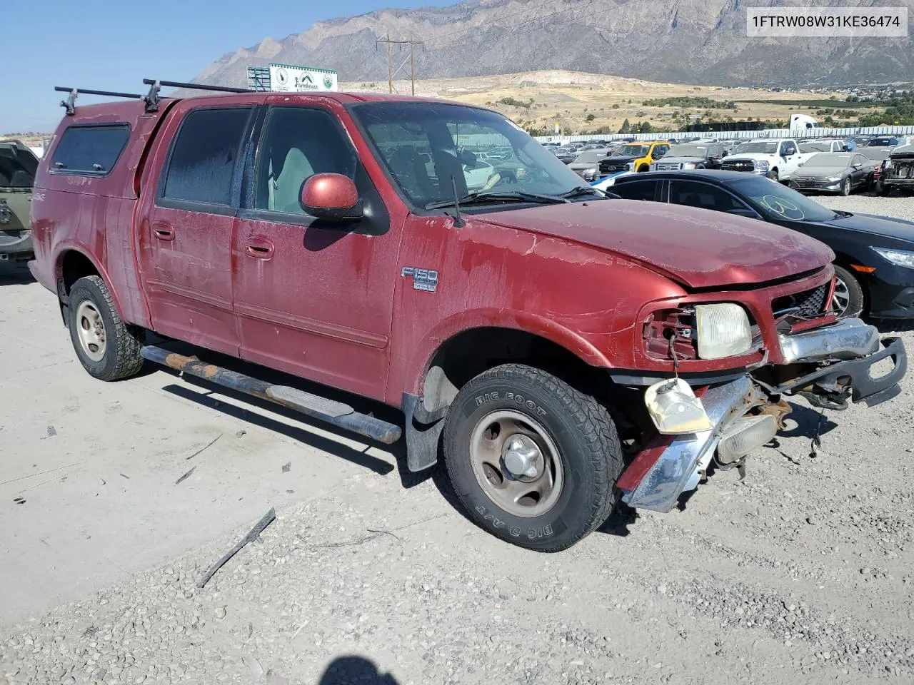 2001 Ford F150 Supercrew VIN: 1FTRW08W31KE36474 Lot: 75219164