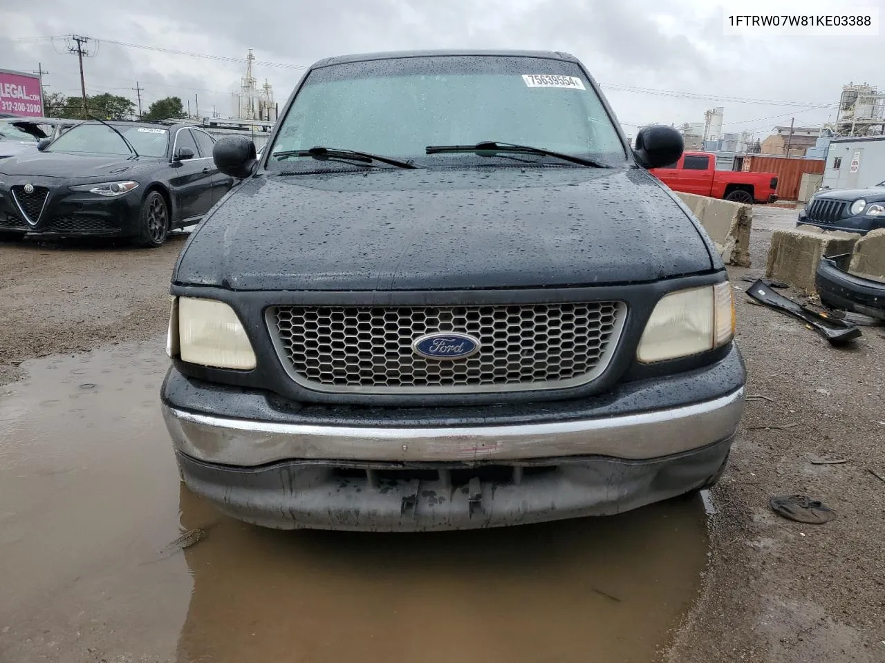 2001 Ford F150 Supercrew VIN: 1FTRW07W81KE03388 Lot: 75639554