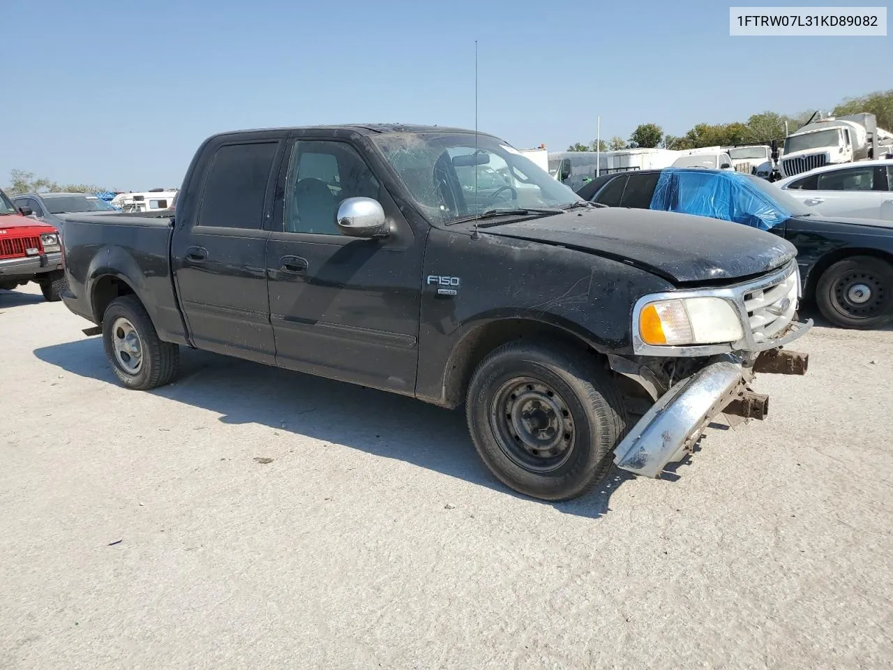 2001 Ford F150 Supercrew VIN: 1FTRW07L31KD89082 Lot: 75667064