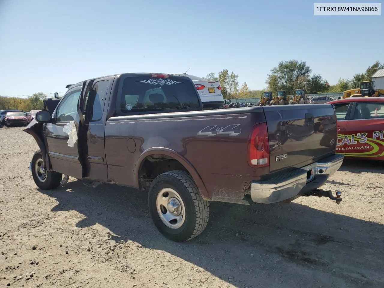 2001 Ford F150 VIN: 1FTRX18W41NA96866 Lot: 75746004