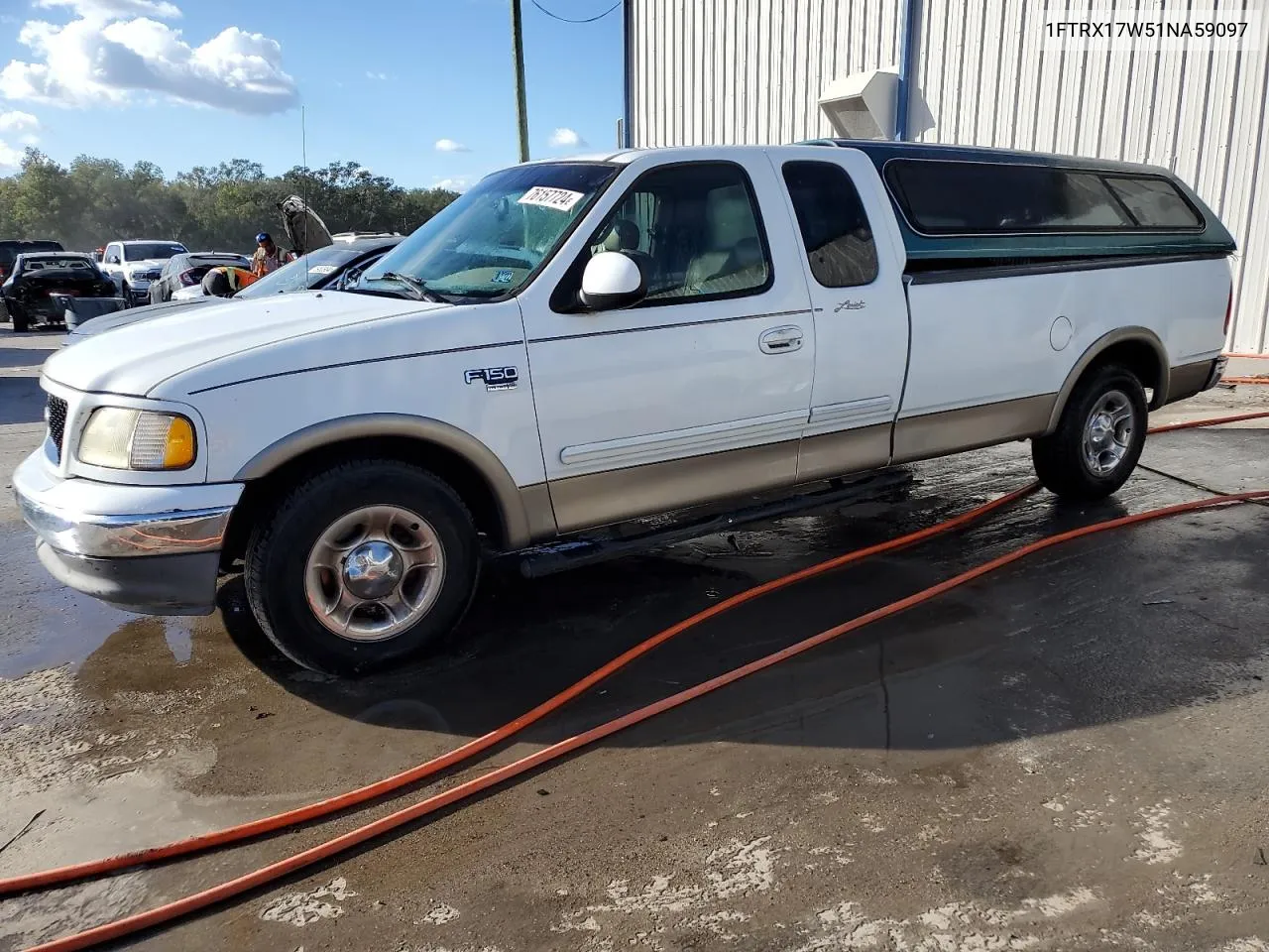 2001 Ford F150 VIN: 1FTRX17W51NA59097 Lot: 76157724