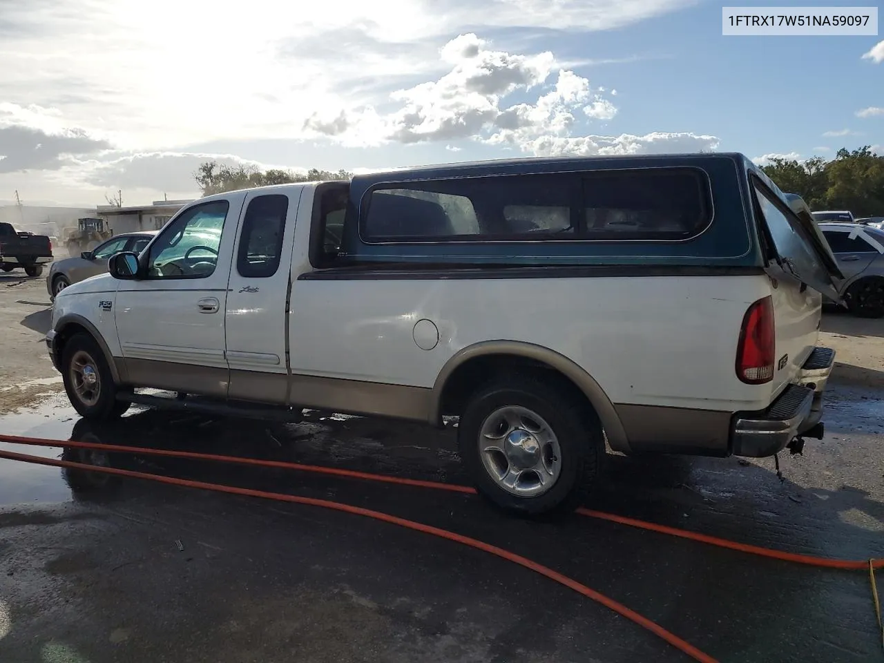 2001 Ford F150 VIN: 1FTRX17W51NA59097 Lot: 76157724