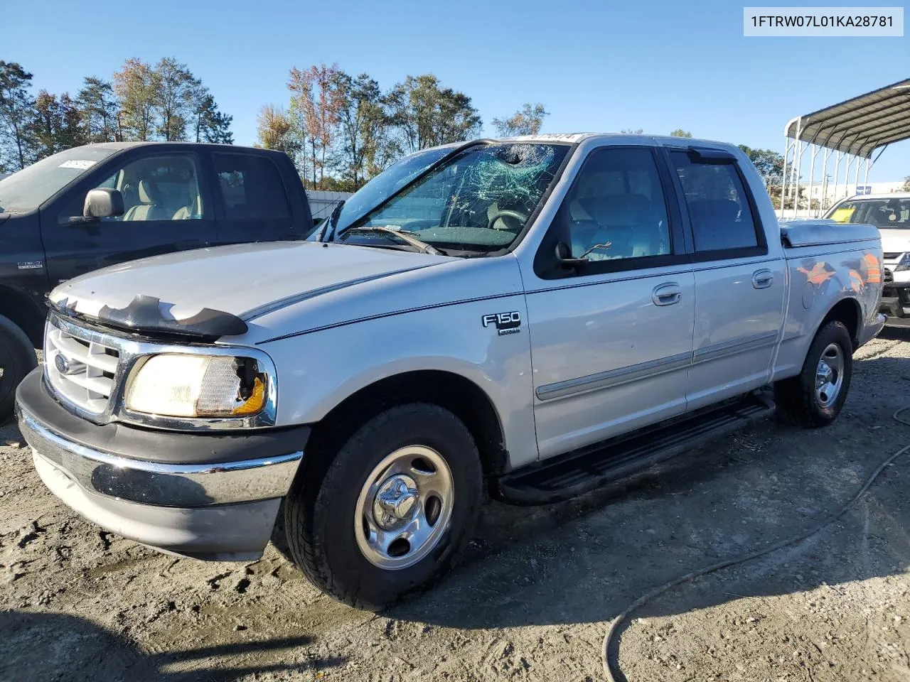 2001 Ford F150 Supercrew VIN: 1FTRW07L01KA28781 Lot: 76170474