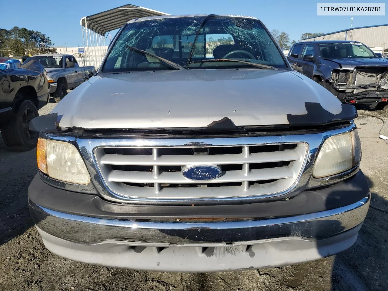 2001 Ford F150 Supercrew VIN: 1FTRW07L01KA28781 Lot: 76170474