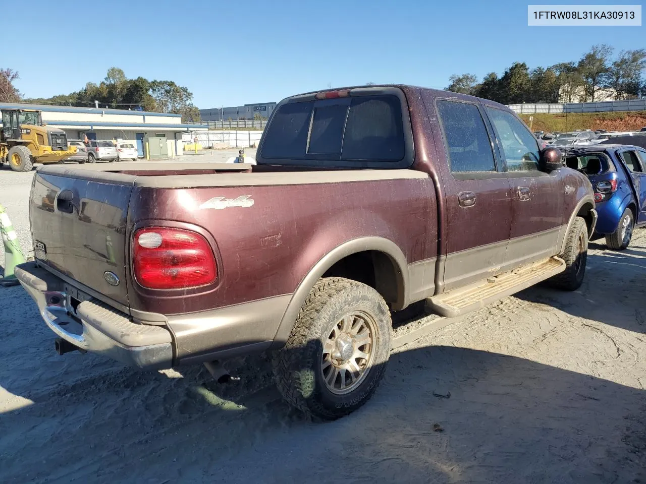 2001 Ford F150 Supercrew VIN: 1FTRW08L31KA30913 Lot: 76200874