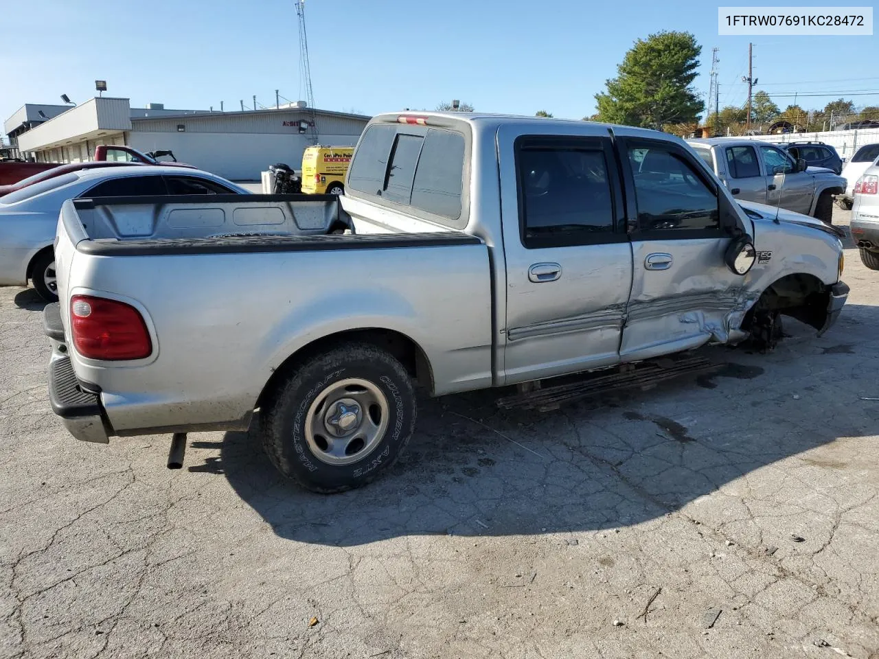 2001 Ford F150 Supercrew VIN: 1FTRW07691KC28472 Lot: 76488484