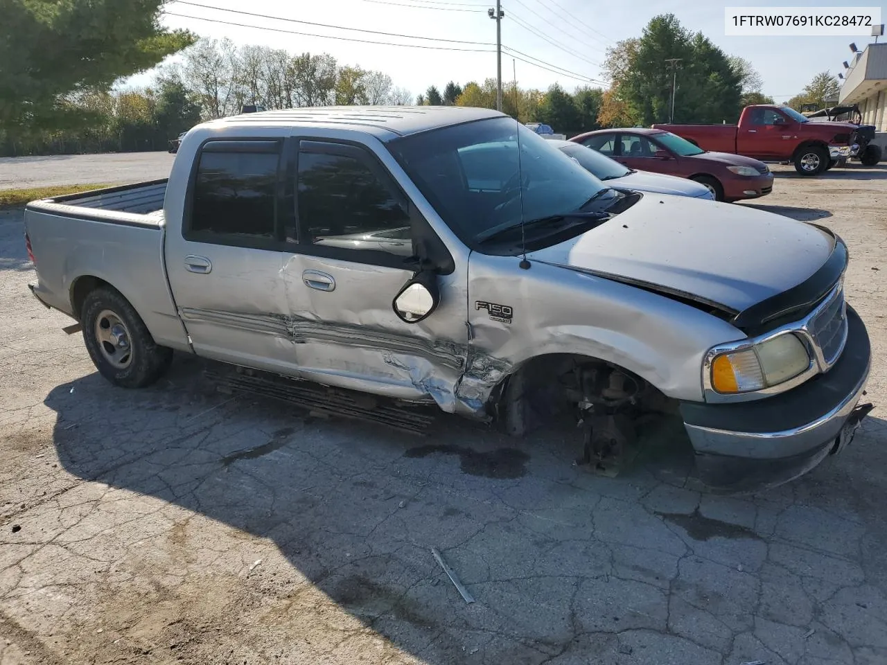 2001 Ford F150 Supercrew VIN: 1FTRW07691KC28472 Lot: 76488484