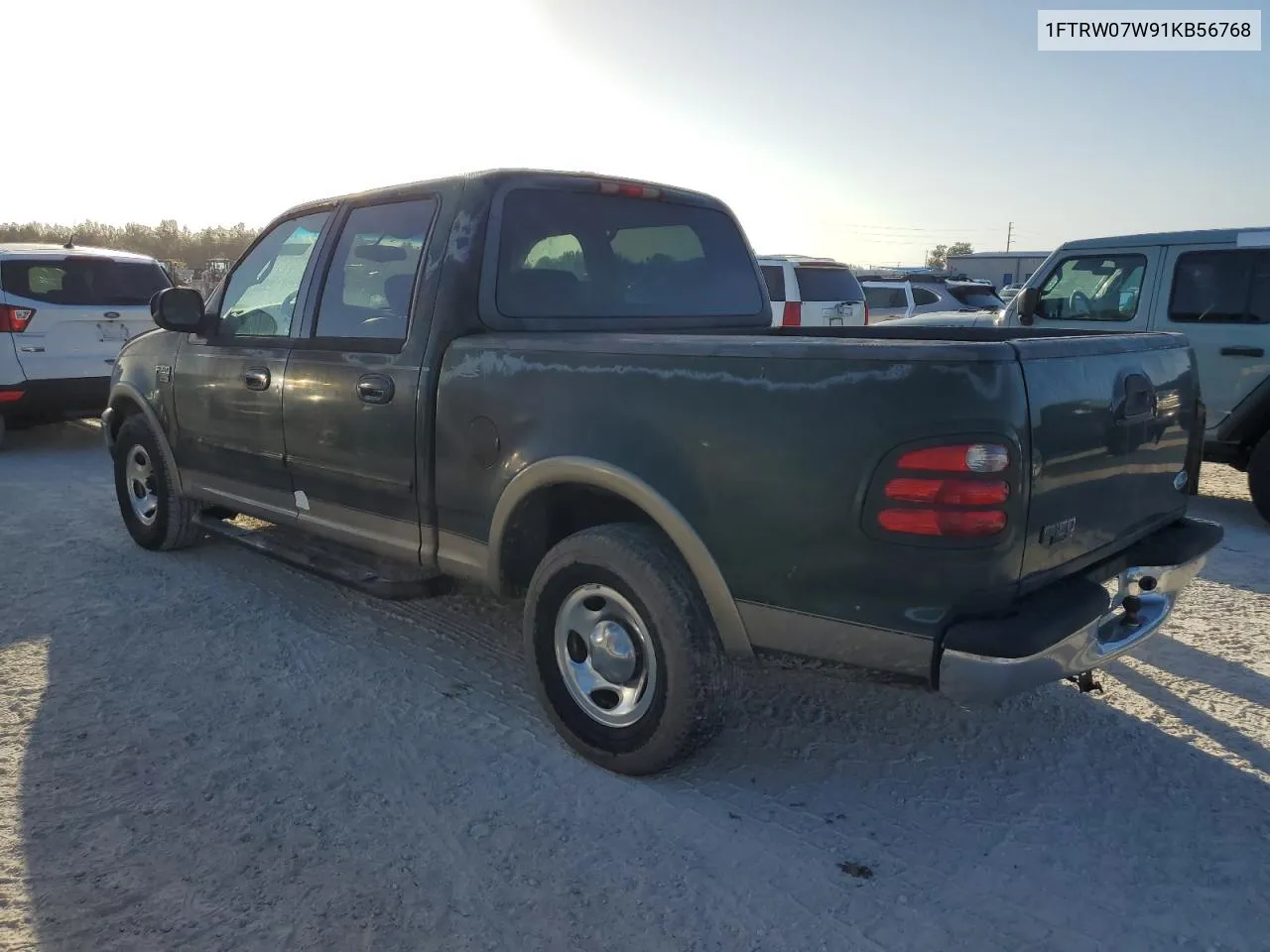 2001 Ford F150 Supercrew VIN: 1FTRW07W91KB56768 Lot: 77380684