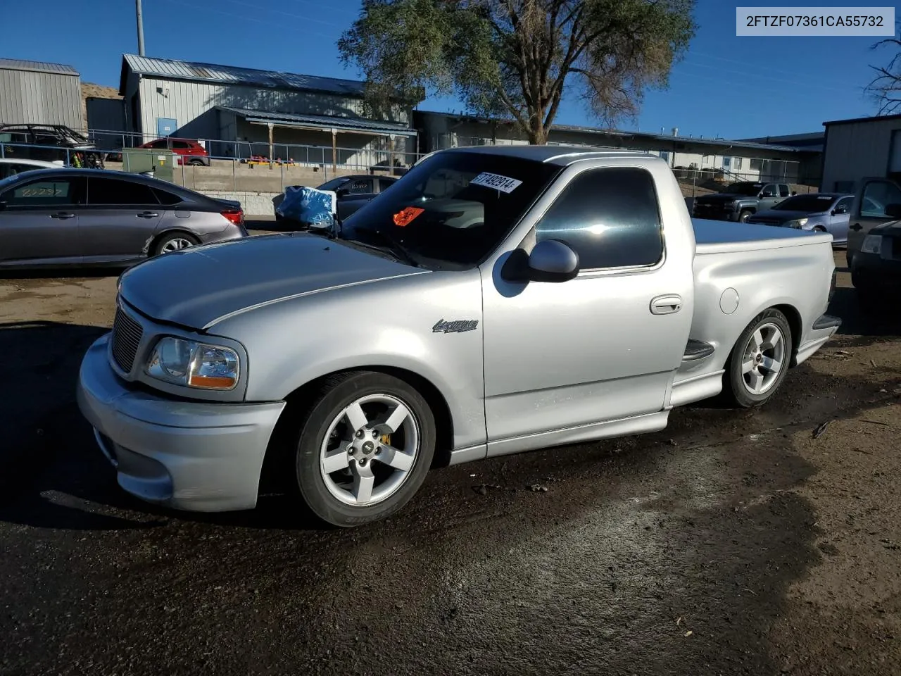 2001 Ford F150 Svt Lightning VIN: 2FTZF07361CA55732 Lot: 77492914