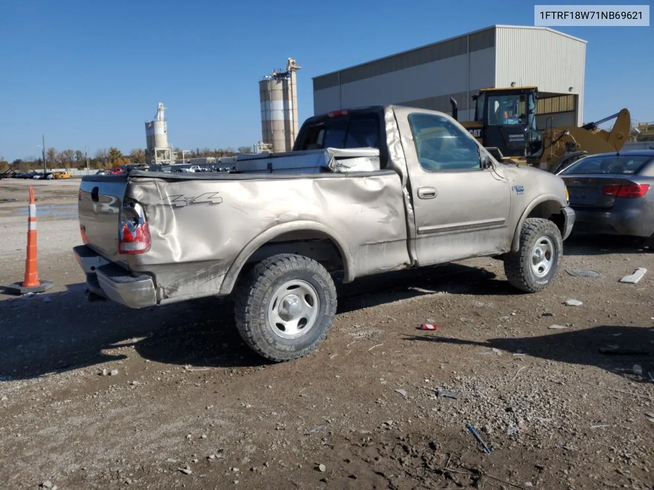 2001 Ford F150 VIN: 1FTRF18W71NB69621 Lot: 77816954