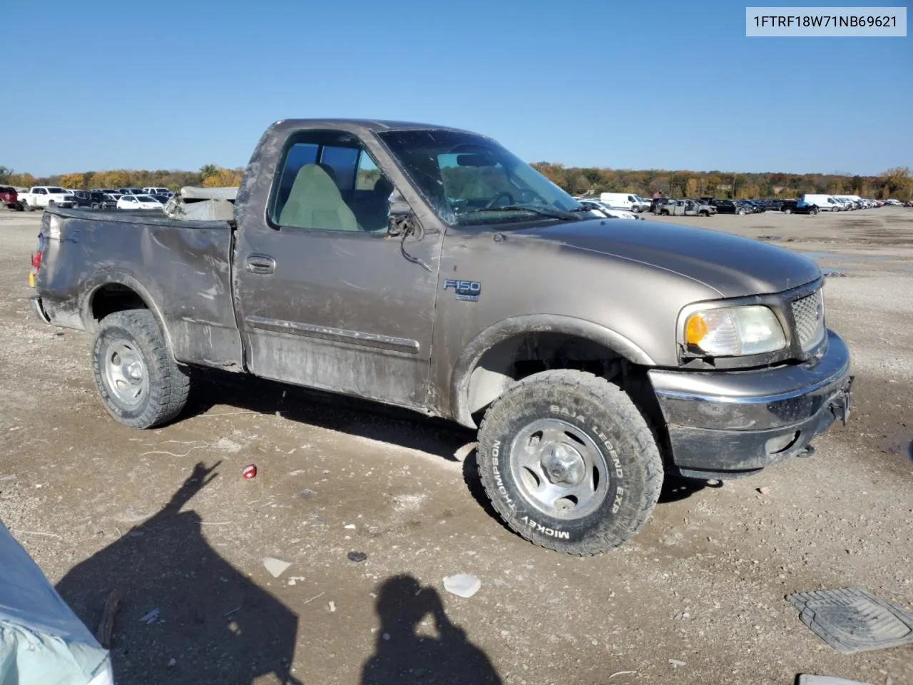 2001 Ford F150 VIN: 1FTRF18W71NB69621 Lot: 77816954