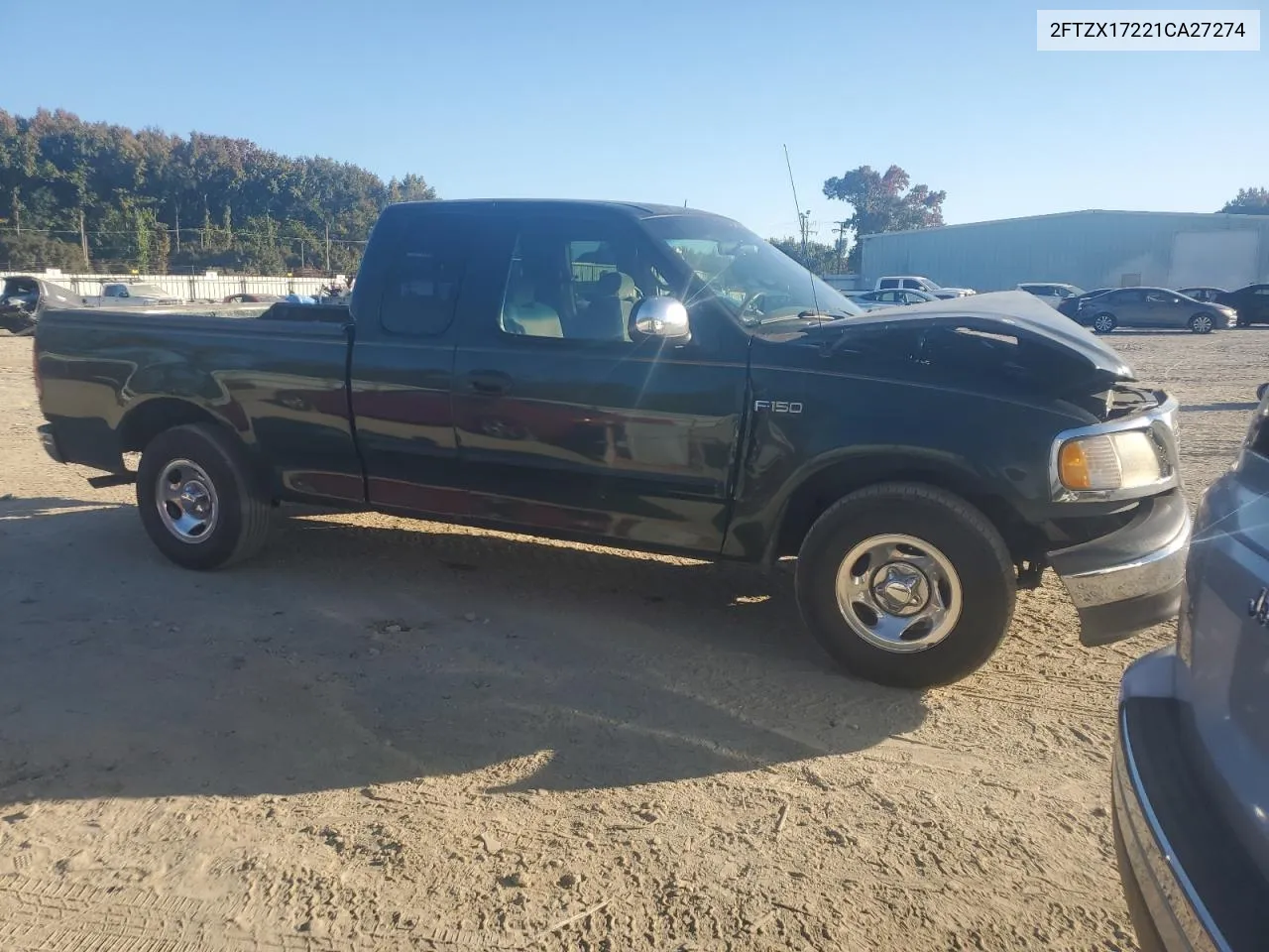 2001 Ford F150 VIN: 2FTZX17221CA27274 Lot: 77949204