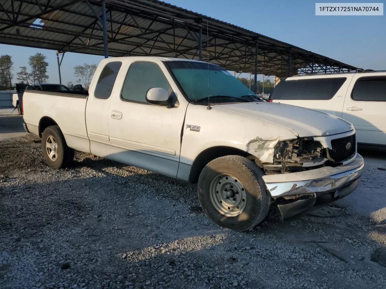 2001 Ford F150 VIN: 1FTZX17251NA70744 Lot: 77981464