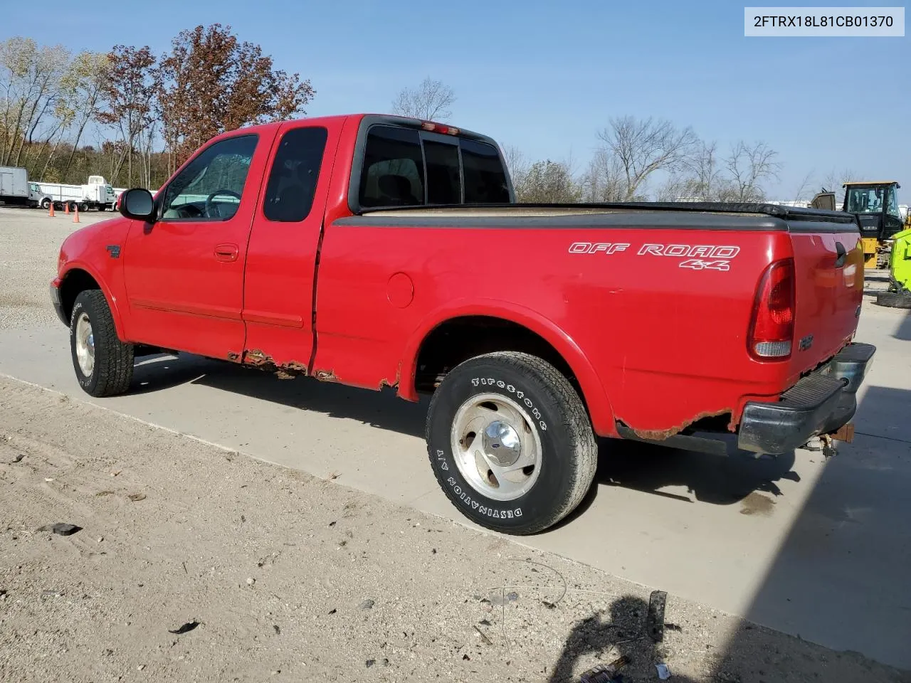 2001 Ford F150 VIN: 2FTRX18L81CB01370 Lot: 78545094