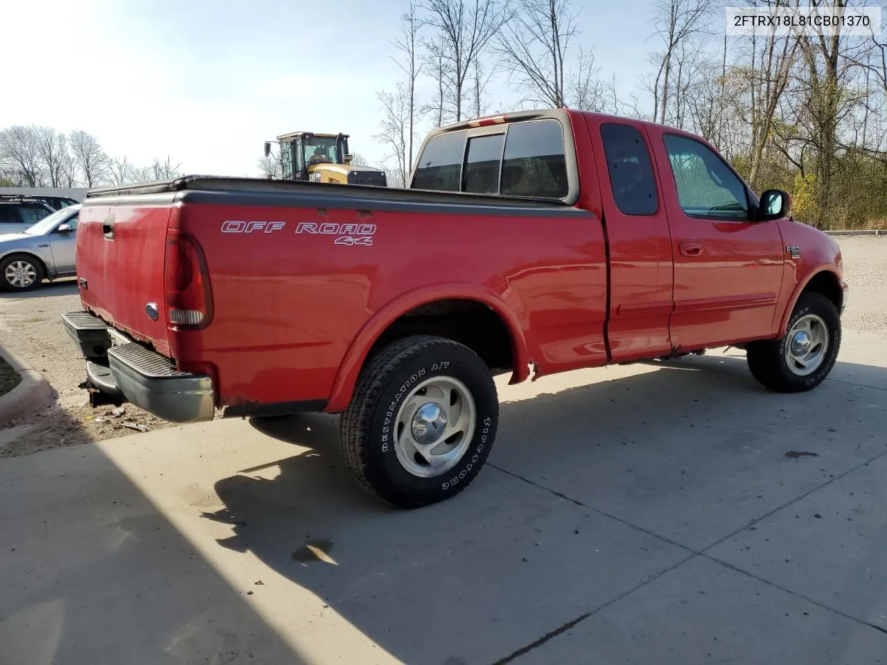 2001 Ford F150 VIN: 2FTRX18L81CB01370 Lot: 78545094