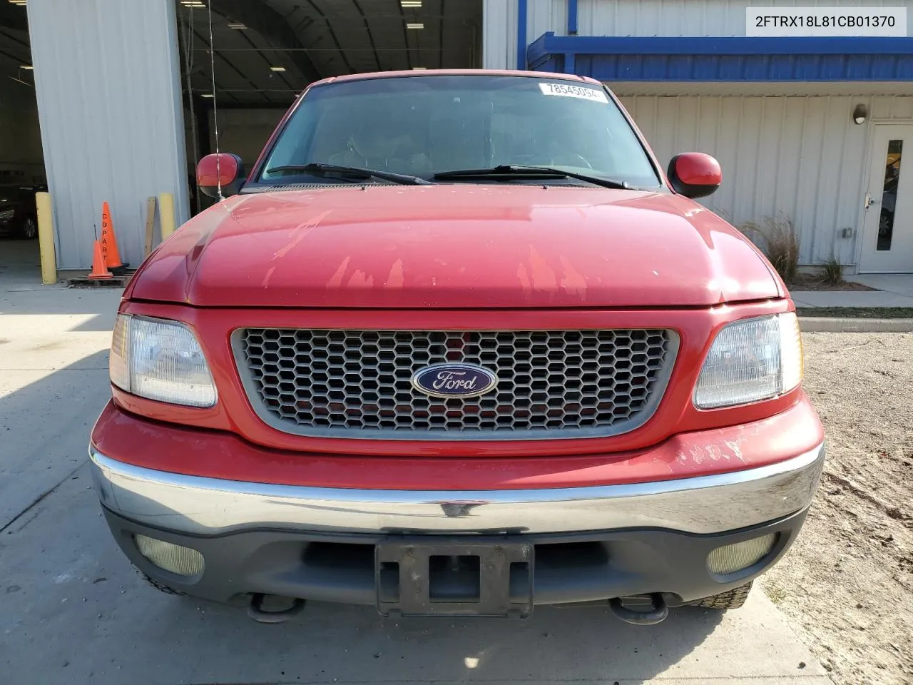 2001 Ford F150 VIN: 2FTRX18L81CB01370 Lot: 78545094