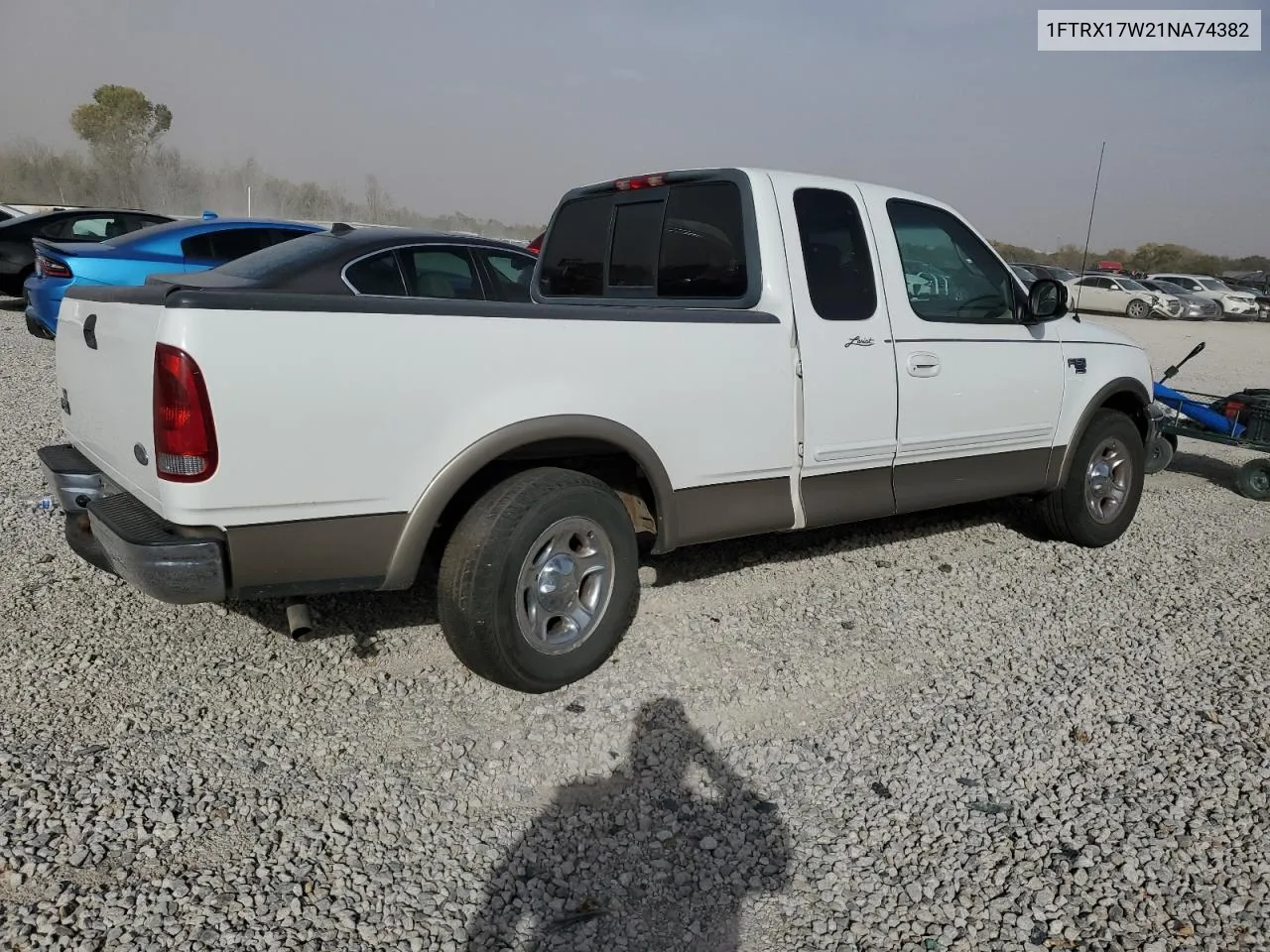 2001 Ford F150 VIN: 1FTRX17W21NA74382 Lot: 78616034