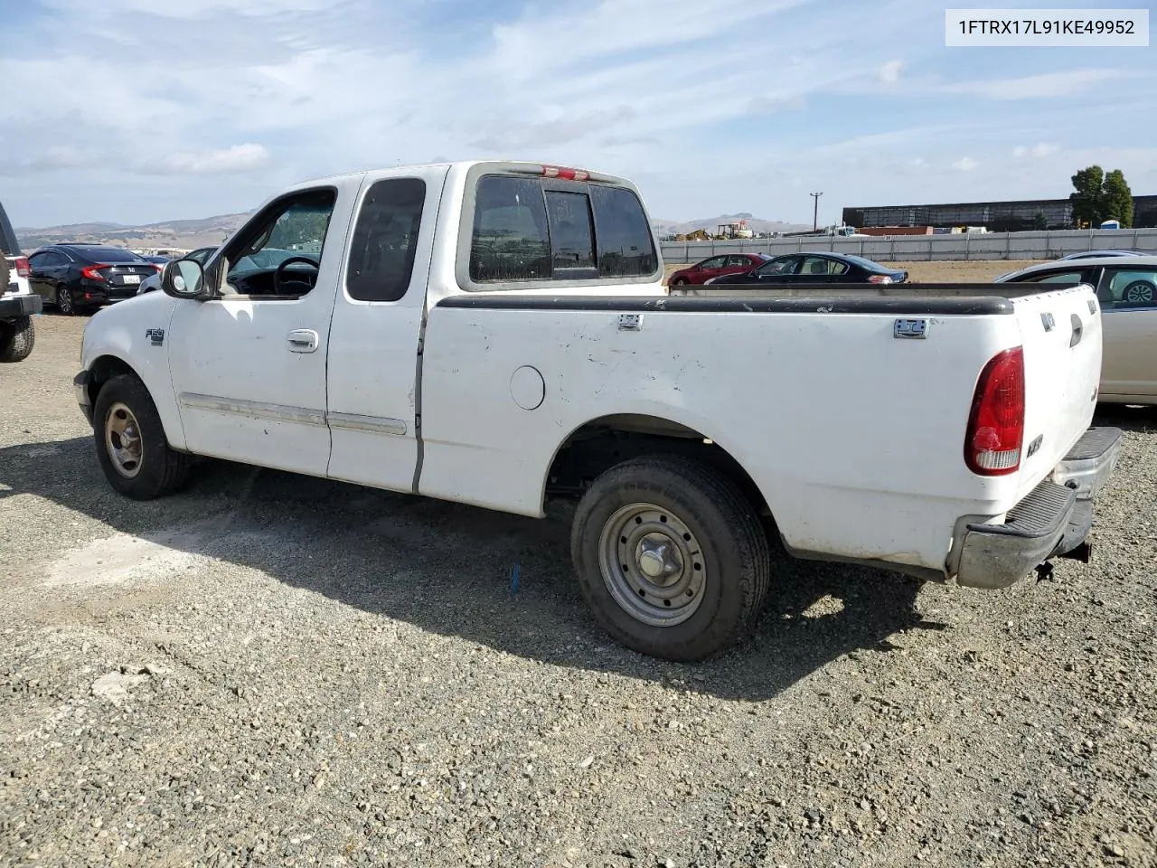 2001 Ford F150 VIN: 1FTRX17L91KE49952 Lot: 78624024