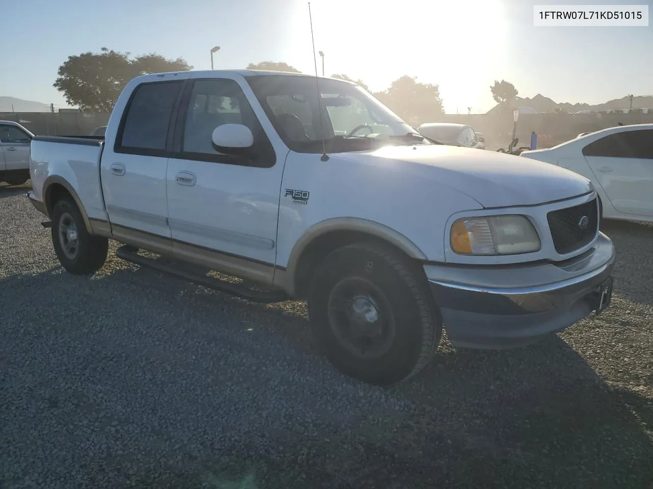 2001 Ford F150 Supercrew VIN: 1FTRW07L71KD51015 Lot: 79542244