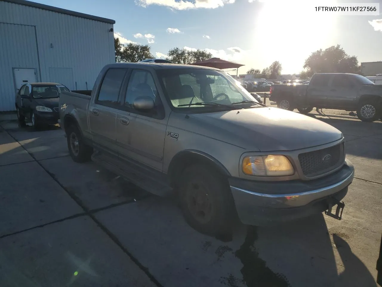 2001 Ford F150 Supercrew VIN: 1FTRW07W11KF27566 Lot: 80169654