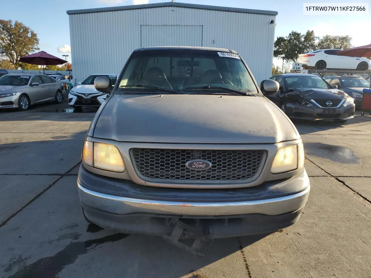 2001 Ford F150 Supercrew VIN: 1FTRW07W11KF27566 Lot: 80169654