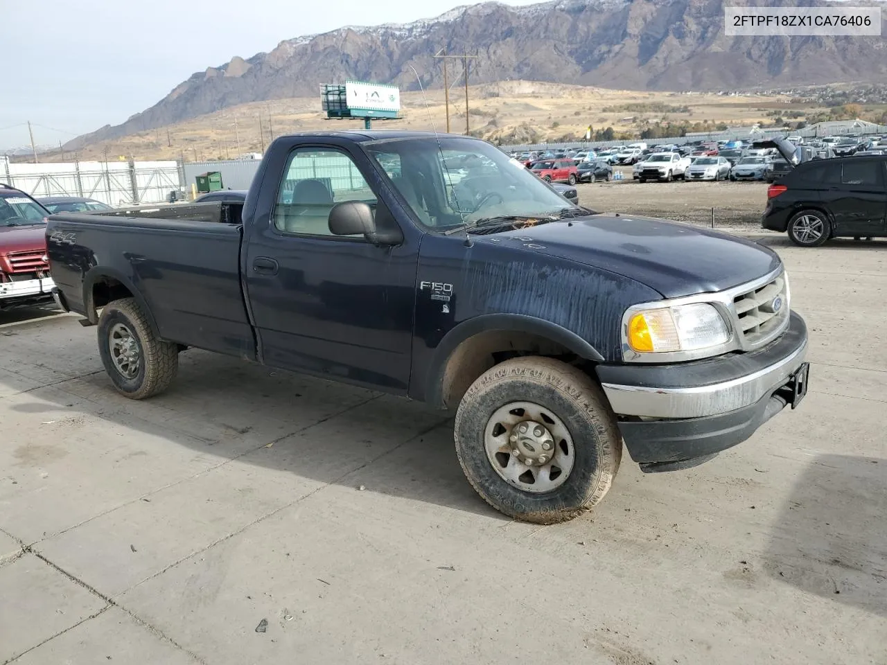 2001 Ford F150 VIN: 2FTPF18ZX1CA76406 Lot: 80783234