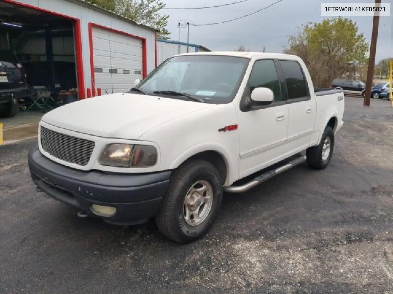 2001 Ford F150 Supercrew VIN: 1FTRW08L41KE05871 Lot: 81173854