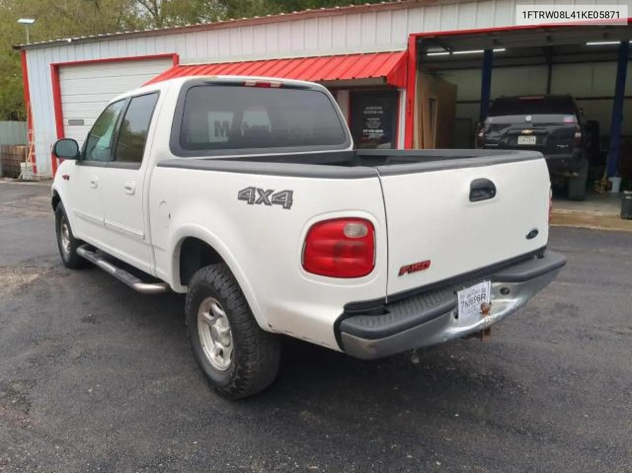 2001 Ford F150 Supercrew VIN: 1FTRW08L41KE05871 Lot: 81173854