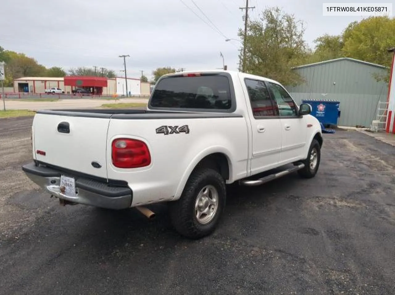 2001 Ford F150 Supercrew VIN: 1FTRW08L41KE05871 Lot: 81173854