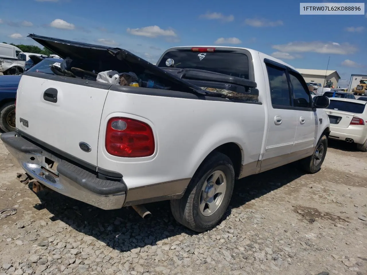 2002 Ford F150 Supercrew VIN: 1FTRW07L62KD88896 Lot: 55488884