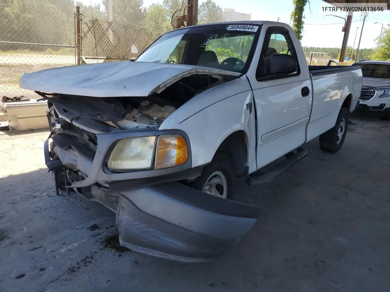 2002 Ford F150 VIN: 1FTRF17W02NA13696 Lot: 56949044