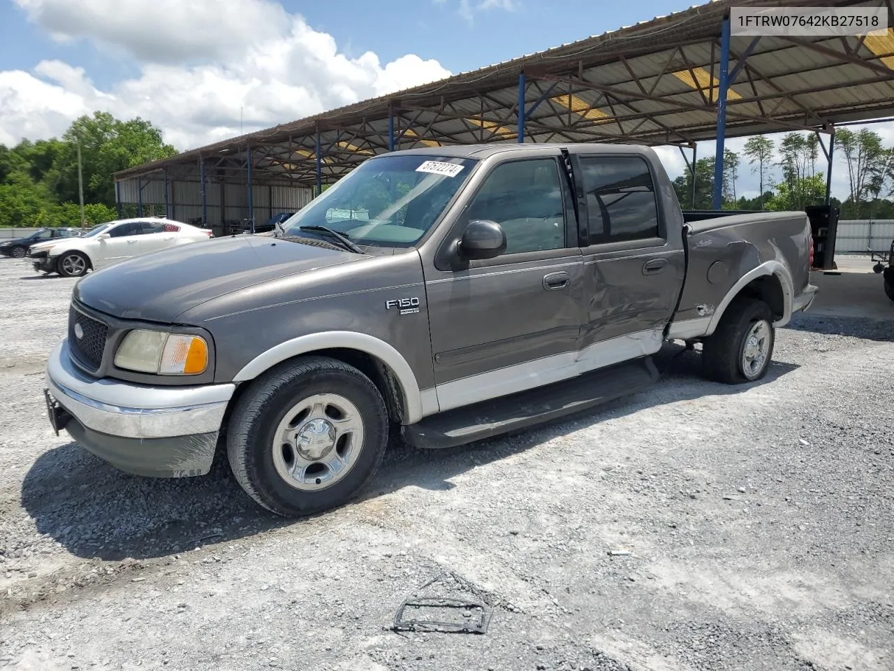 2002 Ford F150 Supercrew VIN: 1FTRW07642KB27518 Lot: 57572274