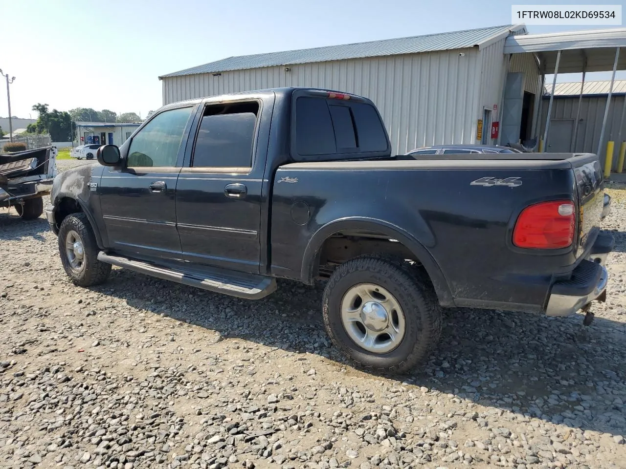 2002 Ford F150 Supercrew VIN: 1FTRW08L02KD69534 Lot: 58096054