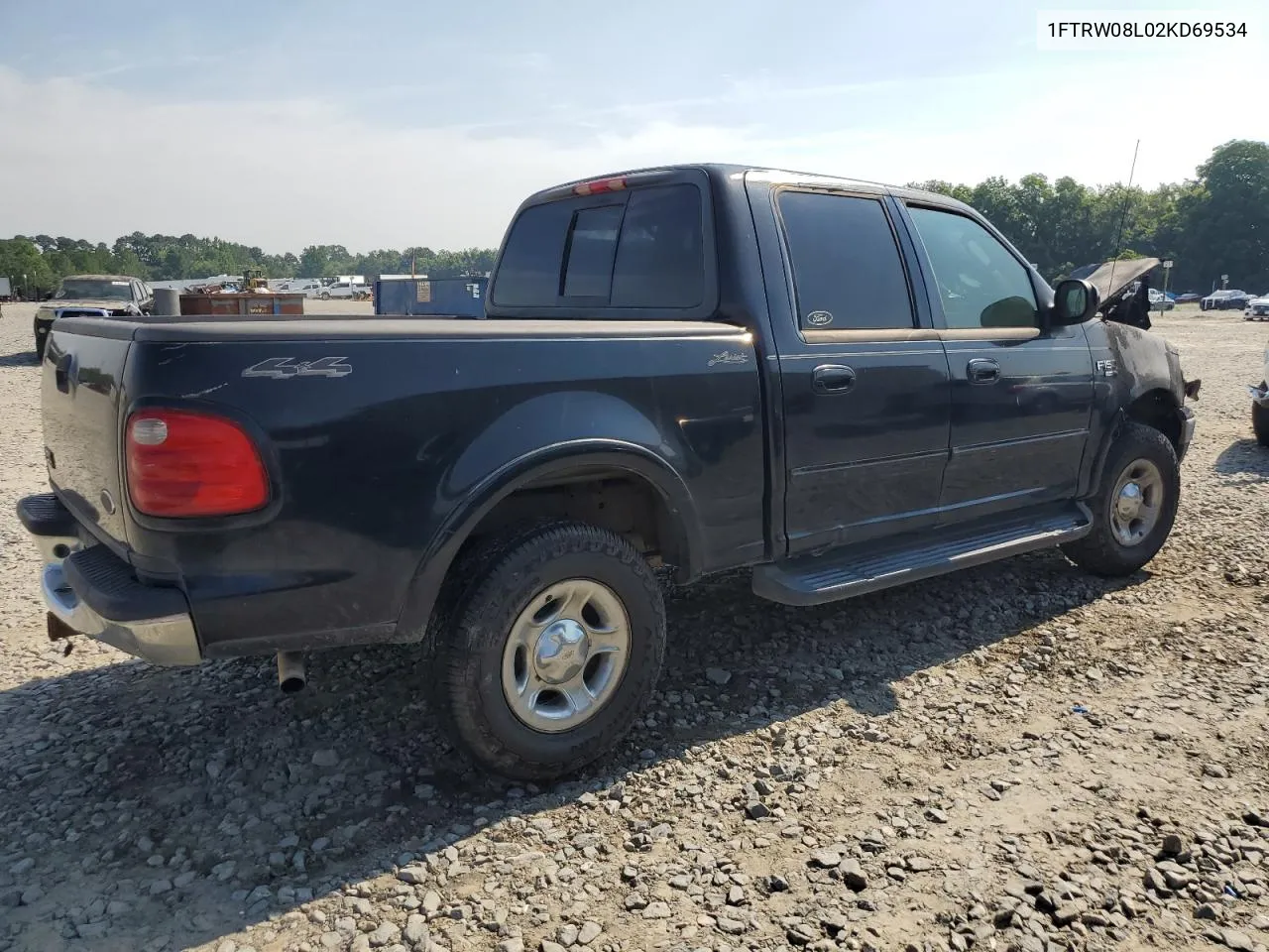 2002 Ford F150 Supercrew VIN: 1FTRW08L02KD69534 Lot: 58096054