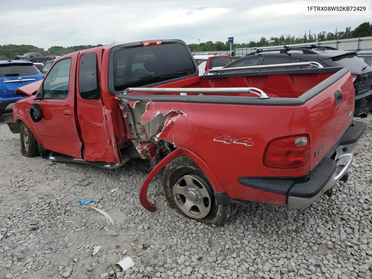 2002 Ford F150 VIN: 1FTRX08W52KB72429 Lot: 61102924