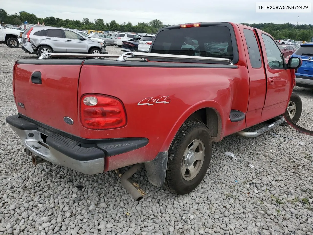 2002 Ford F150 VIN: 1FTRX08W52KB72429 Lot: 61102924