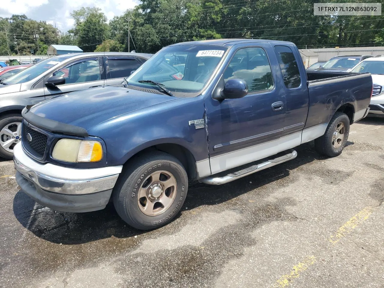 2002 Ford F150 VIN: 1FTRX17L12NB63092 Lot: 64771234