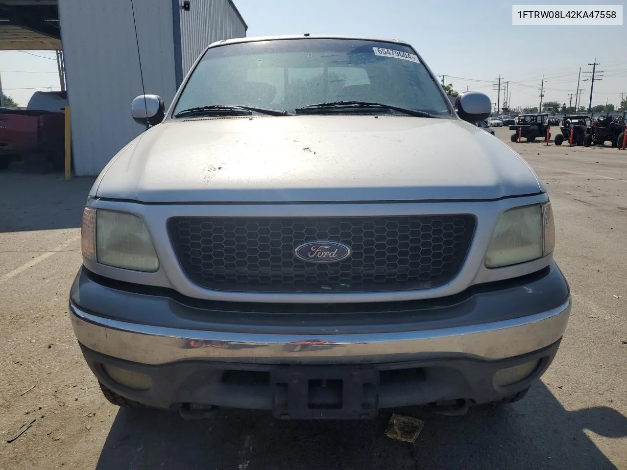 2002 Ford F150 Supercrew VIN: 1FTRW08L42KA47558 Lot: 65479604