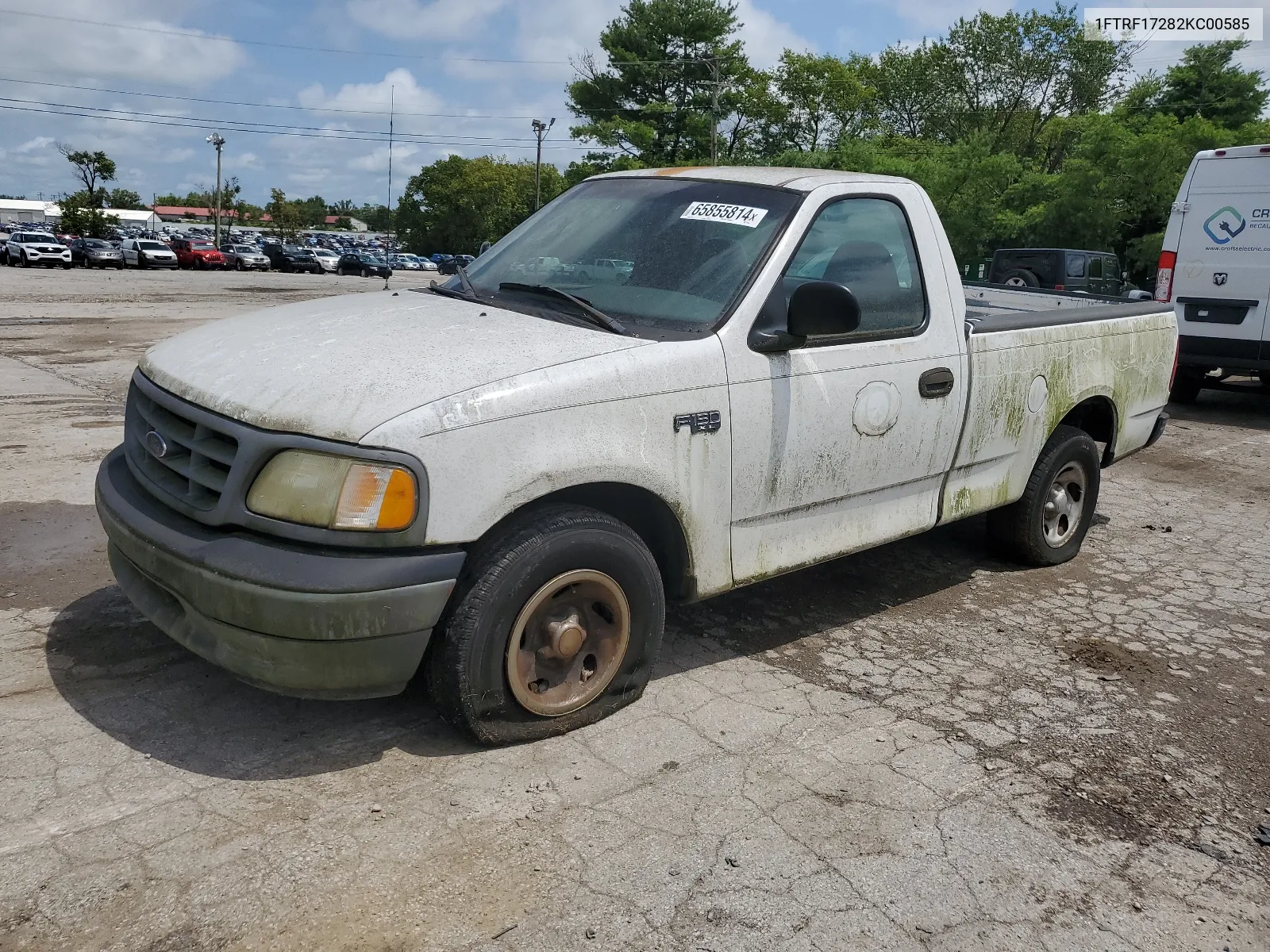 2002 Ford F150 VIN: 1FTRF17282KC00585 Lot: 65855814